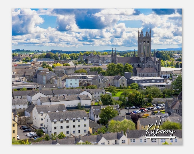 Kilkenny Ireland Poster Print Wall Art Kilkenny Home Decor | Kilkenny City Collectible | Kilkenny Horizontal Skyline Hangings Travel Photo