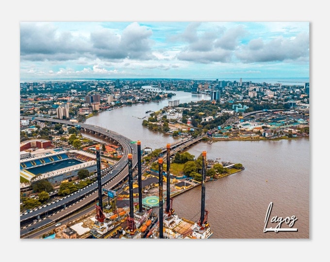 Lagos Nigeria Poster Print Wall Art | Lagos Home Decor | Lagos Print Collectible | Lagos Nigeria Horizontal | Lagos Hangings Travel Photo