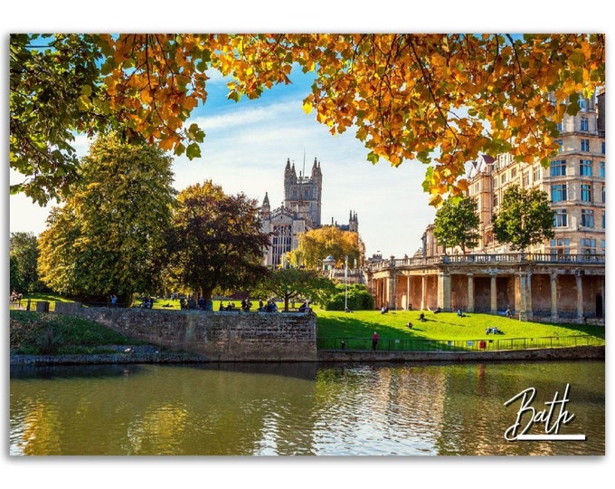 Bath Poster Print Wall Art | Bath Home Decor | Bath England Digital Print Collectible | Bath Horizontal | Bath England Hangings Travel Photo