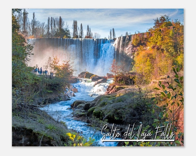 Salto del Laja Falls Chile Travel Poster Wall Art Home Decor | Salto del Laja Falls Digital Print | Salto del Laja Falls Hangings Photo Gift