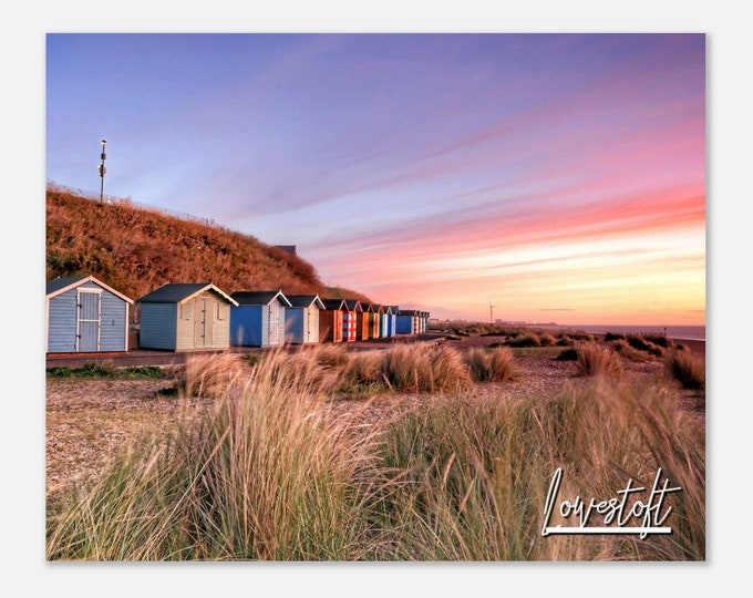Lowestoft England Travel Poster Wall Art | Lowestoft Pakefield Beach Home Decor | Lowestoft Sunrise Digital Print | Lowestoft Hangings Photo