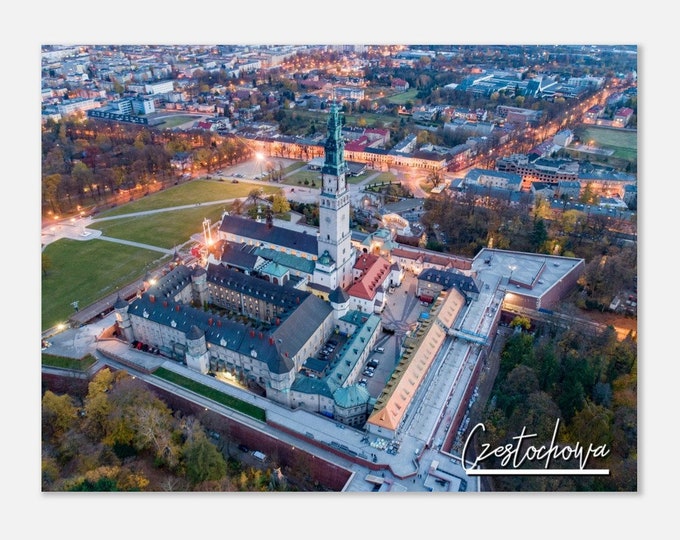 Czestochowa Poland Poster Wall Art | Czestochowa Home Decor | Czestochowa Town Print | Czestochowa Landscape | Czestochowa Travel Photo Gift