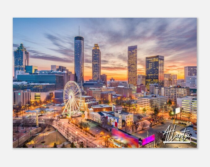 Atlanta Poster Print Wall Art | Atlanta Home Decor | Atlanta Digital Print Collectible | Atlanta Horizontal | Atlanta Hangings Travel Photo