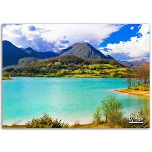 Molise Poster Print Italy Wall Art | Molise Photo Mountain Lake Nature Home Decoration | Molise Travel Gift | Molise Horizontal Photography