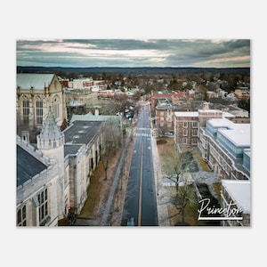 Princeton New Jersey Poster Print Wall Art | Princeton Cityscape Home Decor Gift Hangings | Princeton Collectibles Horizontal Travel Photo