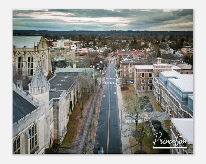 Princeton New Jersey Poster Print Wall Art | Princeton Cityscape Home Decor Gift Hangings | Princeton Collectibles Horizontal Travel Photo