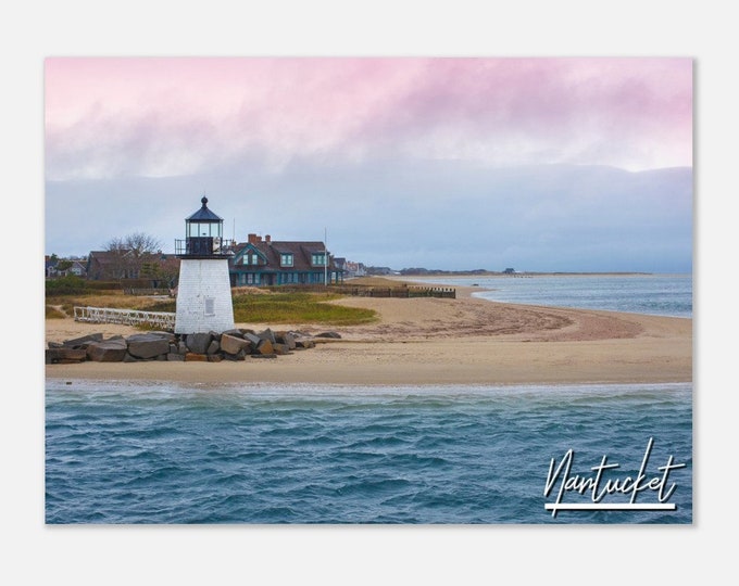 Nantucket Massachusetts Poster Print Wall Art | Nantucket Lighthouse Home Decor Gift | Nantucket Prints | Nantucket Horizontal Travel Photo