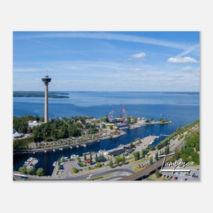 Tampere Finland Print Wall Art | Tampere Näsinneula Home Decor | Tampere Poster Print | Tampere Skyline | Tampere Cityscape Travel Photo Art