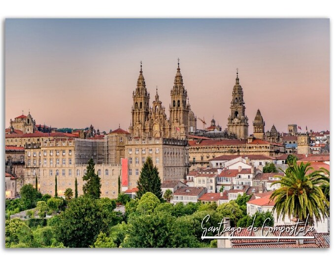 Santiago de Compostela Poster Spain Print Wall Art | Santiago de Compostela Photo Decoration | Spain Traveler Gift | Horizontal Photography
