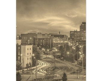 Vintage Annapolis Maryland Travel Poster: Sepia Nautical Scene