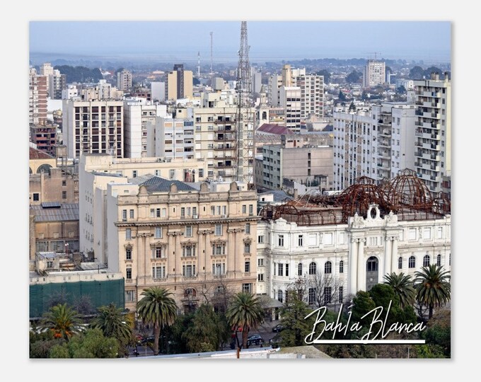 Bahía Blanca Argentina Travel Poster Wall Art | Bahía Blanca City Home Decor | Bahía Blanca Digital Print Horizontal Hangings Photo Gift