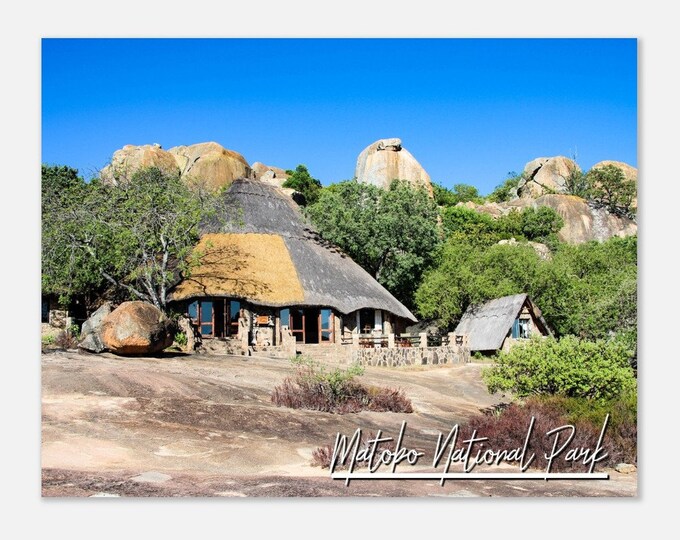 Matobo National Park Poster Zimbabwe Print Wall Art | Africa Home Decor Gift | Safari Prints Collectibles | Matobo Horizontal Travel Photo