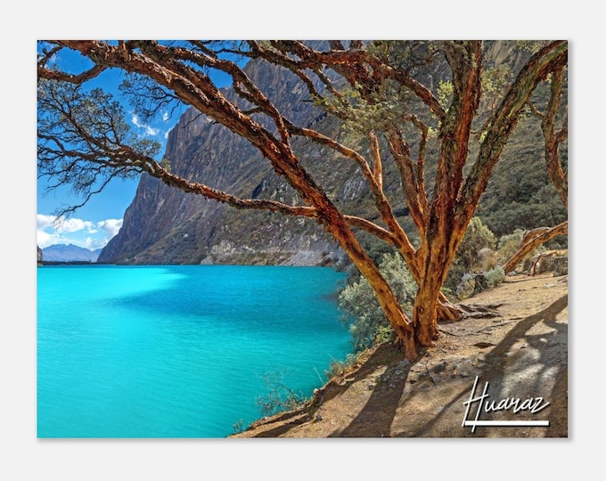 Huaraz Peru Poster Print Wall Art | Huaraz Home Decor | Huaraz Ilanganuco Lake Print | Huaraz Wood Horizontal | Huaraz Hangings Travel Photo