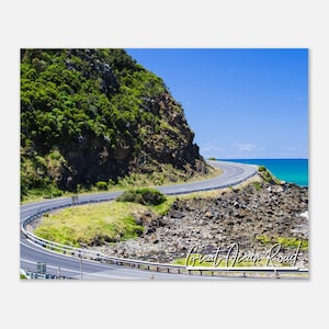 Great Ocean Road Australia Travel Poster Wall Art | Great Road Home Decor | Coast Road Victoria State | Great Ocean Road Horizontal Photo