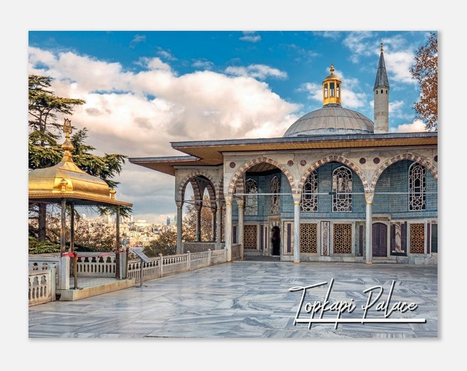 Topkapi Palace Turkey Travel Poster Print Wall Art | Topkapi Palace Home Decor | Topkapi Palace Print | Topkapi Palace Colorful Photo Gifts