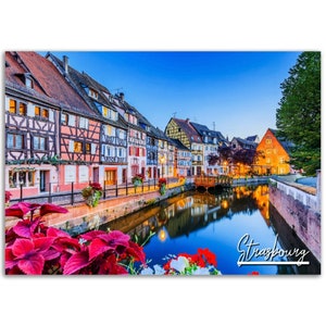 Strasbourg Poster Print Wall Art | Strasbourg Home Decor | Strasbourg France Digital Print Collectible | Strasbourg Hangings Travel Photo