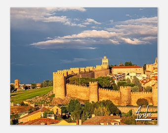 Avila Spain Wall Art: Medieval Cityscape Photo (Digital Print)