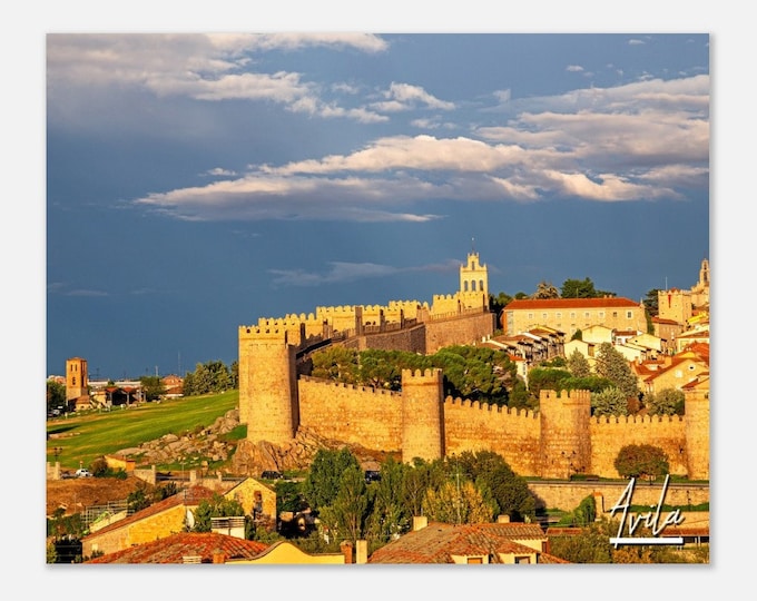 Avila Spain Poster Wall Art | Avila Home Decor | Avila UNESCO World Heritage Digital Print | Avila Horizontal | Avila Hangings Travel Photo