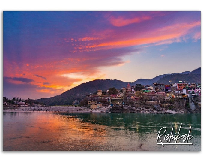 Rishikesh Poster Print Wall Art | Rishikesh Home Decor | Rishikesh Digital Print | Rishikesh Horizontal | Rishikesh Hangings Travel Photo
