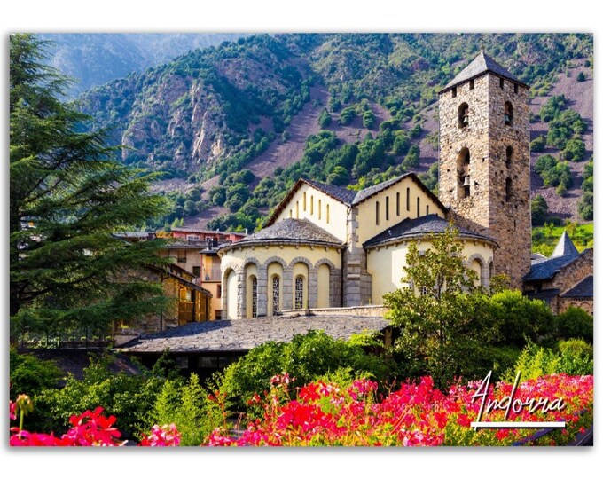 Andorra Poster Print Wall Art | Andorra Home Decor | Andorra Digital Print Collectible | Andorra Horizontal | Andorra Hangings Travel Photo