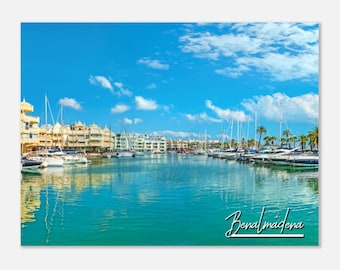 Benalmádena Spain Print: Puerto Marina Coastal Art