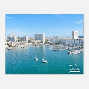 Toulon France Poster Wall Art | Toulon Coastal Home Decor | Toulon Boats Digital Print | Toulon Horizontal | Toulon Hangings Travel Photo