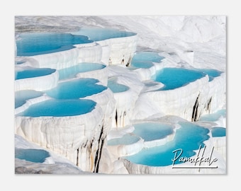 Pamukkale Turkey Poster: Travertine Pools Travel Photo Print