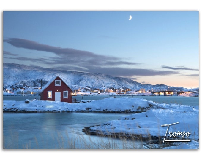 Tromso Poster Print Norway Wall Art | Tromso Photo Home Decoration | Tromso Traveler Christmas Birthday Gift | Tromso Horizontal Photography