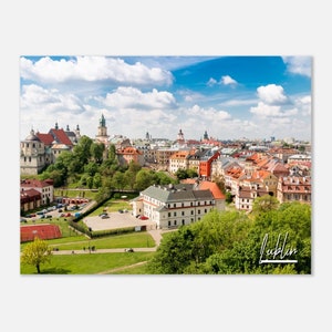 Lublin Poland Poster Wall Art | Lublin Skyline Home Decor | Lublin Digital Print | Lublin Town Horizontal | Lublin Hangings Travel Photo