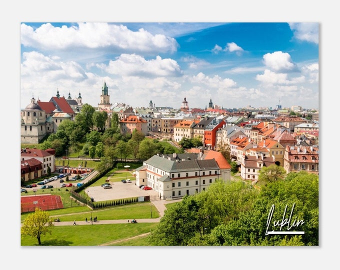 Lublin Poland Poster Wall Art | Lublin Skyline Home Decor | Lublin Digital Print | Lublin Town Horizontal | Lublin Hangings Travel Photo