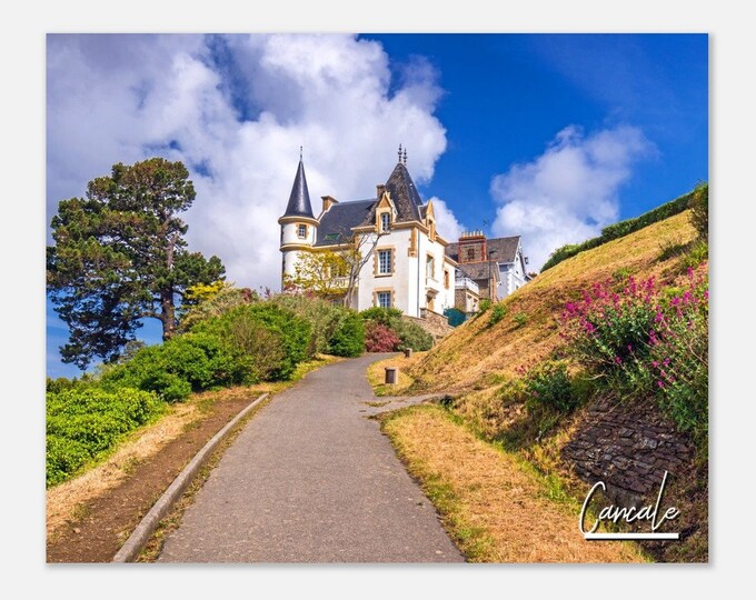 Cancale France Travel Poster Wall Art | Cancale Baie du Mont Saint Michel Home Decor | Cancale Digital Print Horizontal | Cancale Photo Art