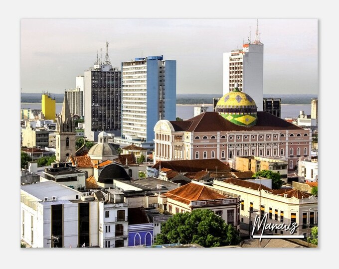 Manaus Brazil Poster Print Wall Art | Manaus Home Decor | Manaus Digital Print Collectible | Manaus Horizontal | Manaus Hanging Travel Photo