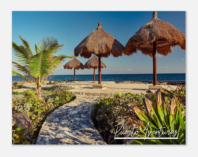 Puerto Aventuras Mexico Poster Wall Art | Puerto Aventuras Home Decor | Puerto Aventuras Coastal | Puerto Aventuras Hangings Travel Photo