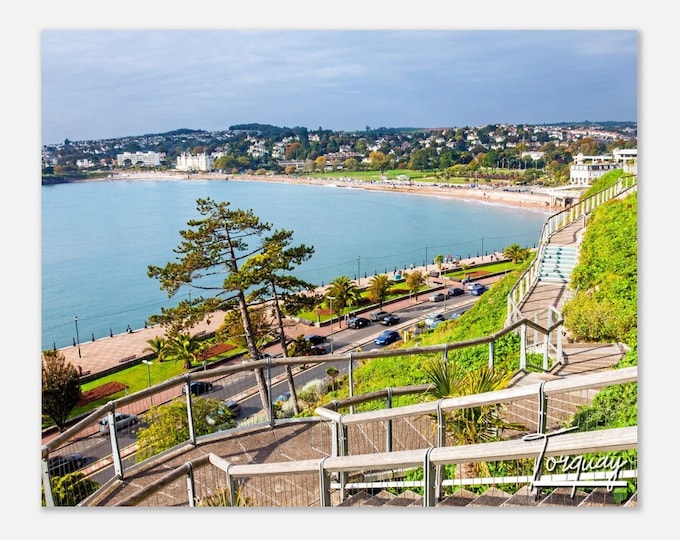 Torquay England Print Wall Art Torquay Home Decor | Torquay Print Collectible Torquay Coastal Horizontal | Torquay Hangings Travel Photo