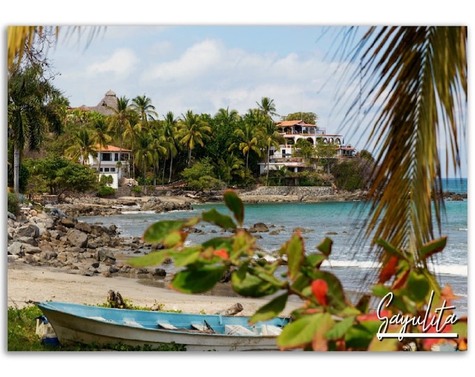 Sayulita Poster Print Wall Art | Sayulita Home Decor | Sayulita Digital Print | Sayulita Mexico Horizontal | Sayulita Hanging Travel Photo