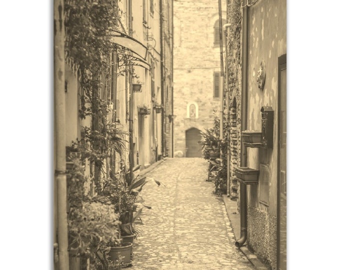Ascoli Piceno Poster Italy Vintage Print | Retro Ascoli Piceno Sepia Photo Gift | Italy Wall Art Home Decor | Vertical Travel City Print