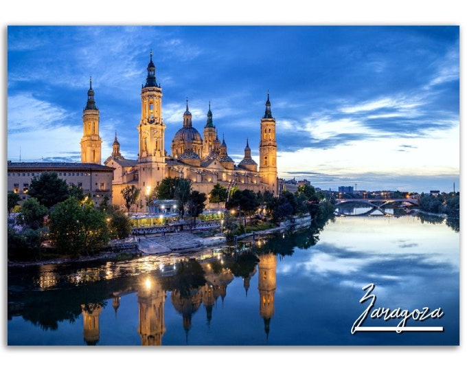 Zaragoza Poster Print Wall Art | Zaragoza Home Decor | Zaragoza Spain Digital Print  | Zaragoza Horizontal | Zaragoza Hangings Travel Photo