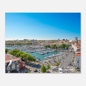 La Rochelle France Poster Wall Art | La Rochelle Home Decor | La Rochelle Town Art | La Rochelle Skyline | La Rochelle Hanging Travel Photo