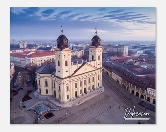 Debrecen Hungría Cartel Impresión Arte de la pared / Debrecen Home Decor / Debrecen Impresión Coleccionable / Debrecen Horizontal / Debrecen Hangs Travel