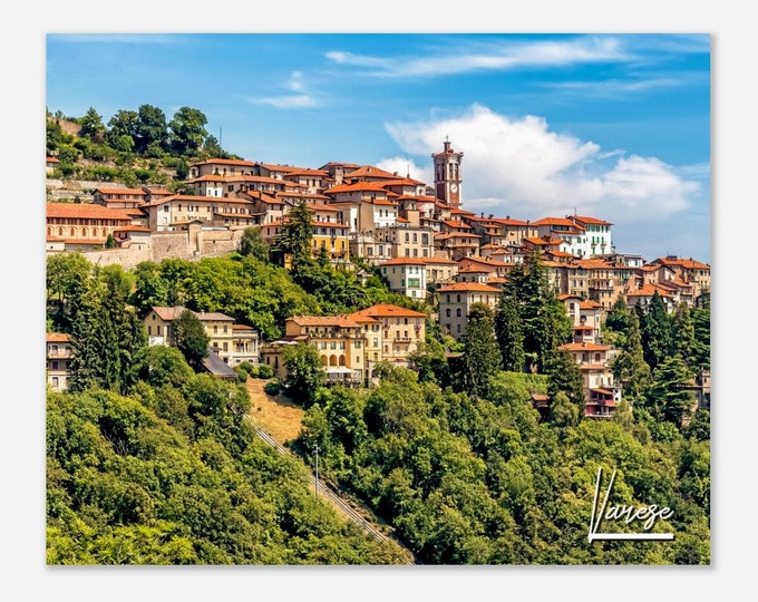 Varese Italy Print Wall Art | Varese Sacred Mount Skyline Home Decor | Varese Poster Print | Varese Horizontal | Varese Hanging Travel Photo