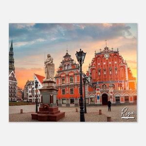 Riga Latvia Poster Print Wall Art | Riga Home Decor | Riga Print Collectible | Riga Latvia Horizontal | Riga Europe Hangings Travel Photo