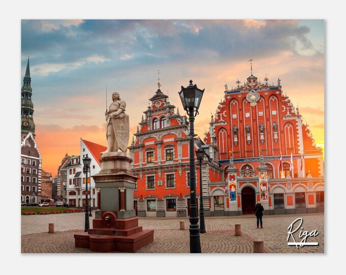 Riga Latvia Poster Print Wall Art | Riga Home Decor | Riga Print Collectible | Riga Latvia Horizontal | Riga Europe Hangings Travel Photo