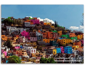 Guanajuato Poster Mexico Print Wall Art | Guanajuato Home Decor Gift Hanging | Guanajuato Digital Print | Guanajuato Horizontal Travel Photo