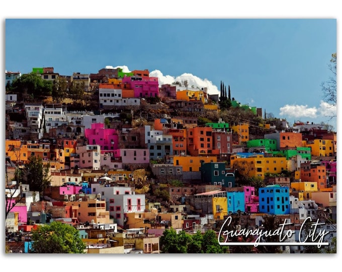 Guanajuato Poster Mexico Print Wall Art | Guanajuato Home Decor Gift Hanging | Guanajuato Digital Print | Guanajuato Horizontal Travel Photo