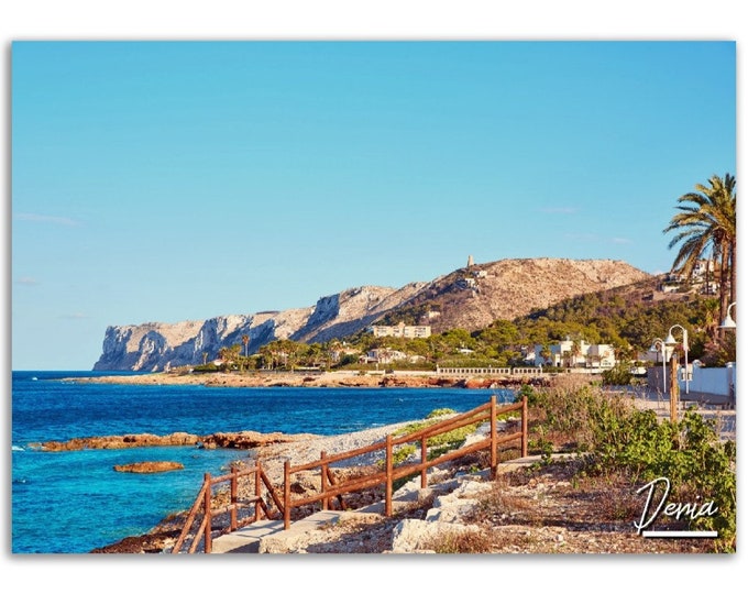 Denia Poster Print Wall Art | Denia Home Decor | Denia Digital Print Collectible | Denia Spain Horizontal | Denia Hangings Travel Phot