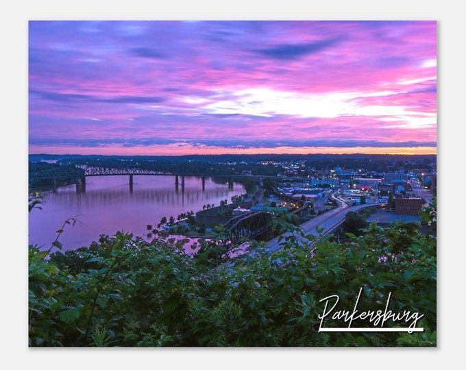 Parkersburg West Virginia Poster Print Wall Art | Parkersburg Home Decor Gift Hangings | Parkersburg Collectibles Horizontal Travel Photo