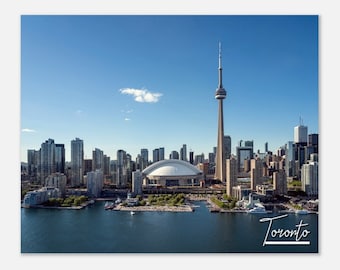 Toronto Skyline Poster Print: Lake Ontario Travel Photo