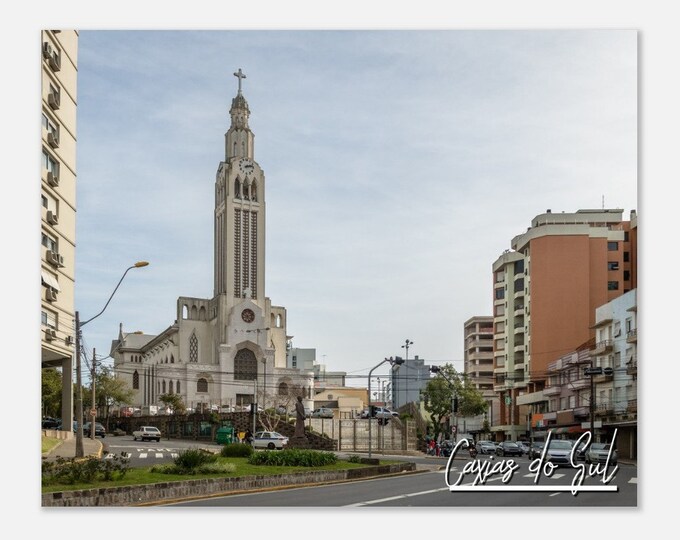 Caxias do Sul Brazil Travel Poster Wall Art | Caxias do Sul Home Decor Cityscape Print | Caxias do Sul City View Hangings Photo Present Art