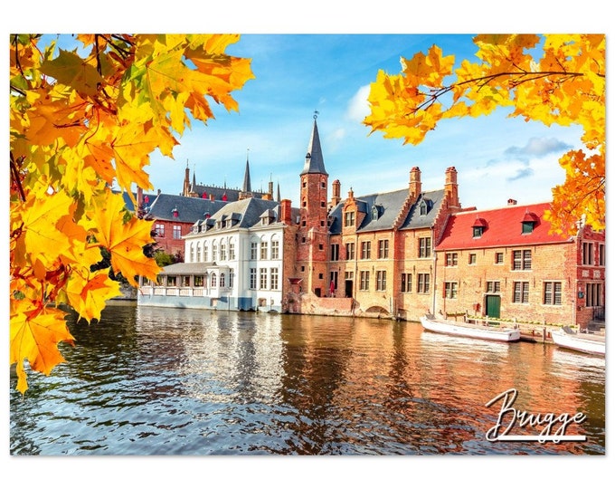 Brugge Belgium Poster Print Wall Art | Brugge Home Decor Gift Hangings | Brugge Digital Prints Collectibles | Brugge Horizontal Travel Photo