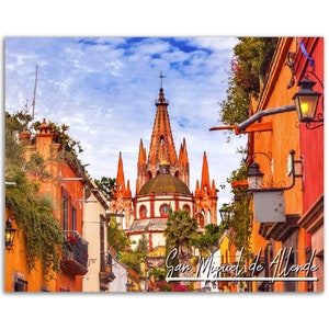 San Miguel de Allende Poster Print Mexico Wall Art Decor | Guanajuato Photo Mexican Home Decoration | Traveler Gift | Horizontal Photography
